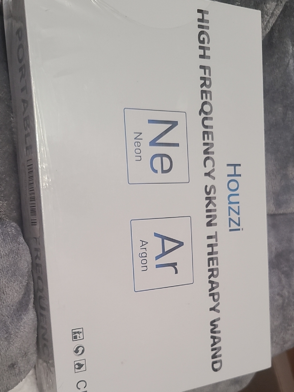 Houzzi High Frequency Skin Therapy Wand - White